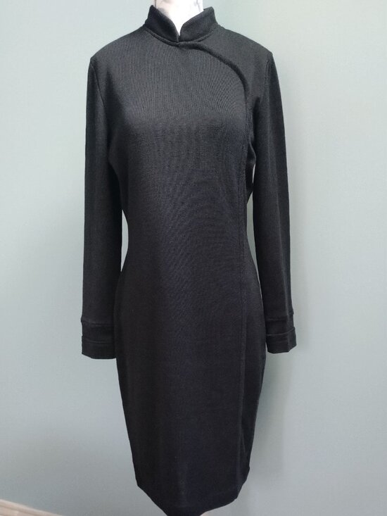 Nina Patrick Dresses & Skirts - Nina Patrick Wool Blend Black Knit Dress, size M